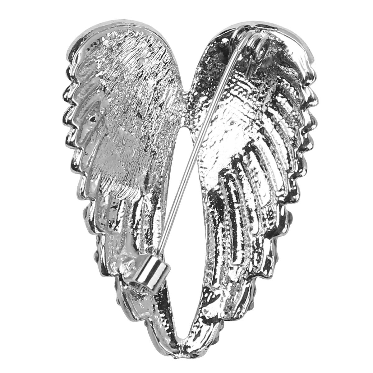 Vs Voorraad Sparkly Crystal Angel Wing Broche Elegante Trui Vest Pin Strass Corsage Pak Kraag Decor Sieraden Pins