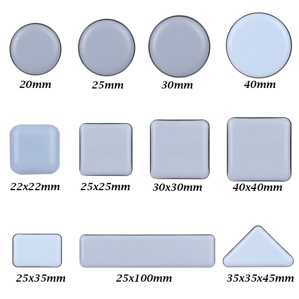 4pcs/SET Furniture Table Slider Pad Floor Protector Moving Anti-abrasion Floor Mat Easy Move Self-Adhesive Furniture Feet Pads