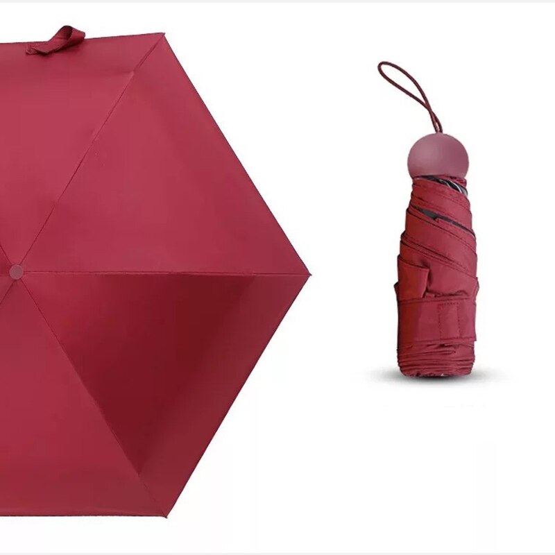 Mini Capsule Women Umbrella Clear Pocket Folding Umbrellas Rain Women Small Kids Blade Runner Men Corporate Cute Sun XX02