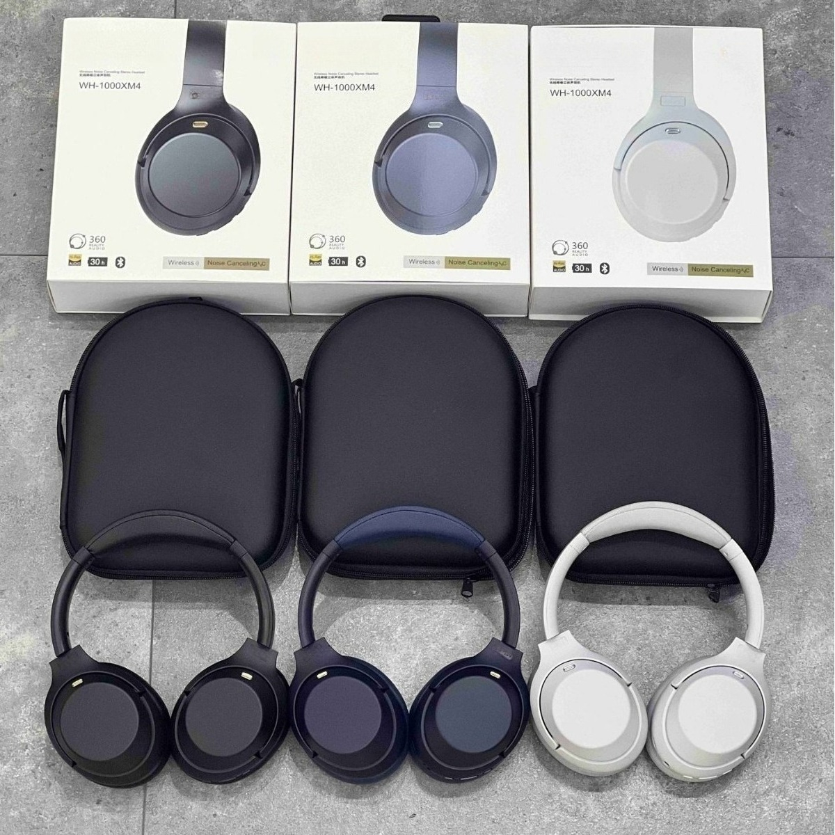 WH-1000XM4 wireless sports Bluetooth headset with foldable noise cancelling