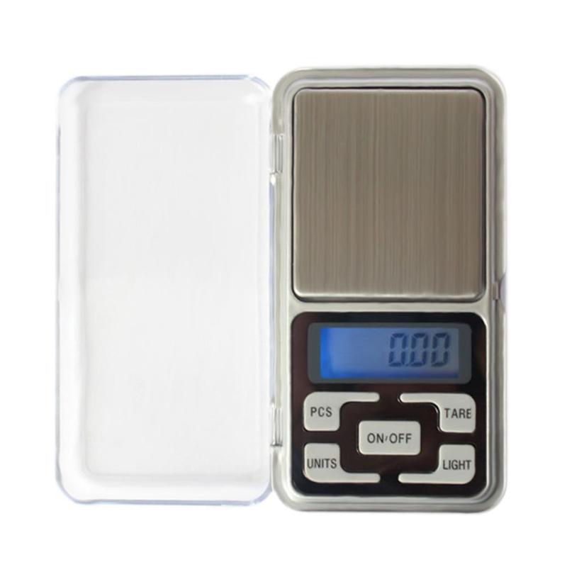 Mini báscula Digital de alta precisión, 100/200/300/500g, 0,01/0,1g, bolsillo eléctrico para joyería, peso de Gram para Cocina: 300g 0.01g