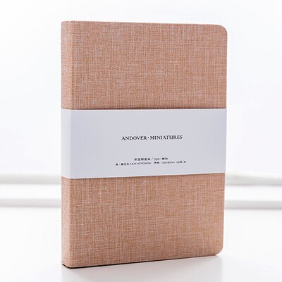 Cuaderno de con cubierta de tela Simple de 32K, cuaderno bonito en blanco para viajeros: Pink / 14.2x9.5cm