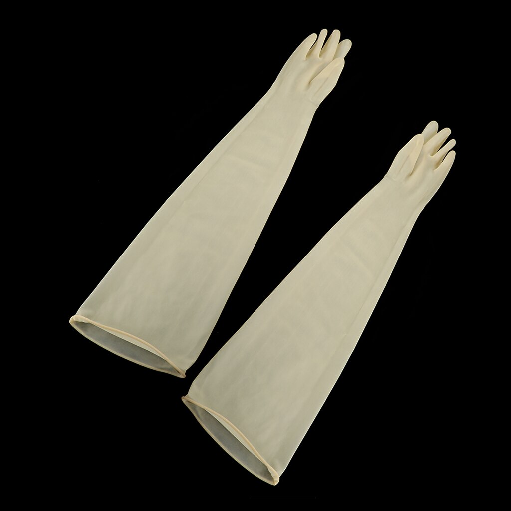 75cm Industrie Anti Chemische Säure Alkali Haushaltsartikel Küche Haushalt Schutz Ausrügestochen Arbeit Sicherheit Gummi Handschuhe unisex
