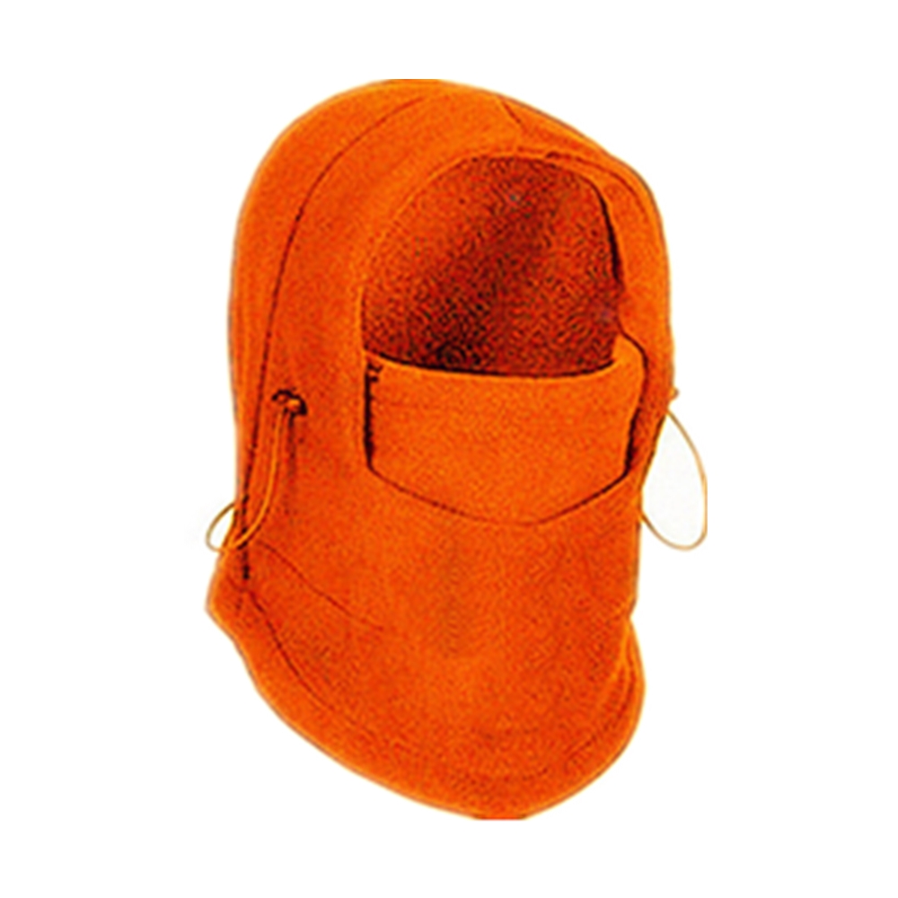Cagoule thermique imperméable pour homme et femme, chapeau à capuche, écharpe de randonnée, nouveauté hiver: Orange