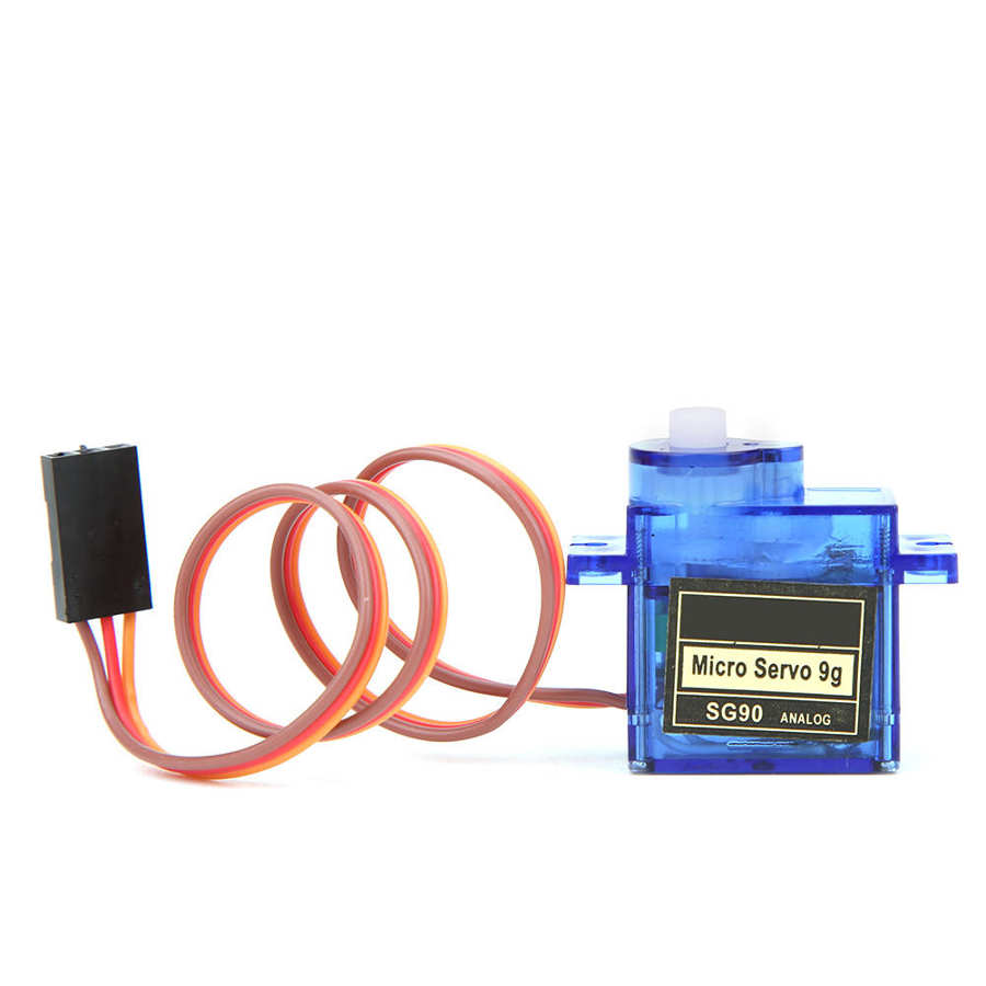 Servomotor fjernbetjening rc robotarm helikopter flytilbehør mikro servomotor  sg90 90 grader -180 graders legetøjsdele