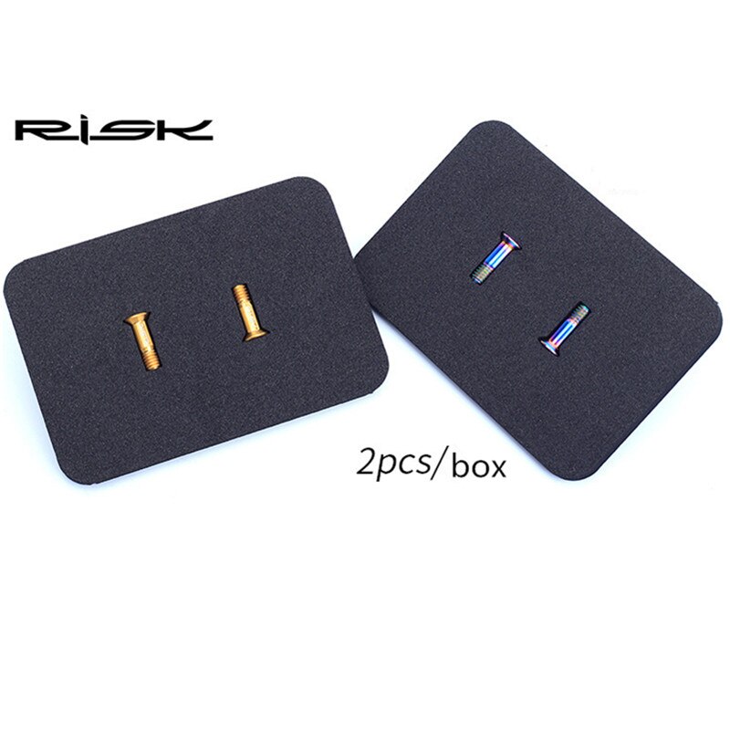 Risiko 2 stk  m5*14.2mm sykkel bakgir bolt titan bolt jockey hjul bolt deler mtb sykkel girskifter guide rulle bolt skrue