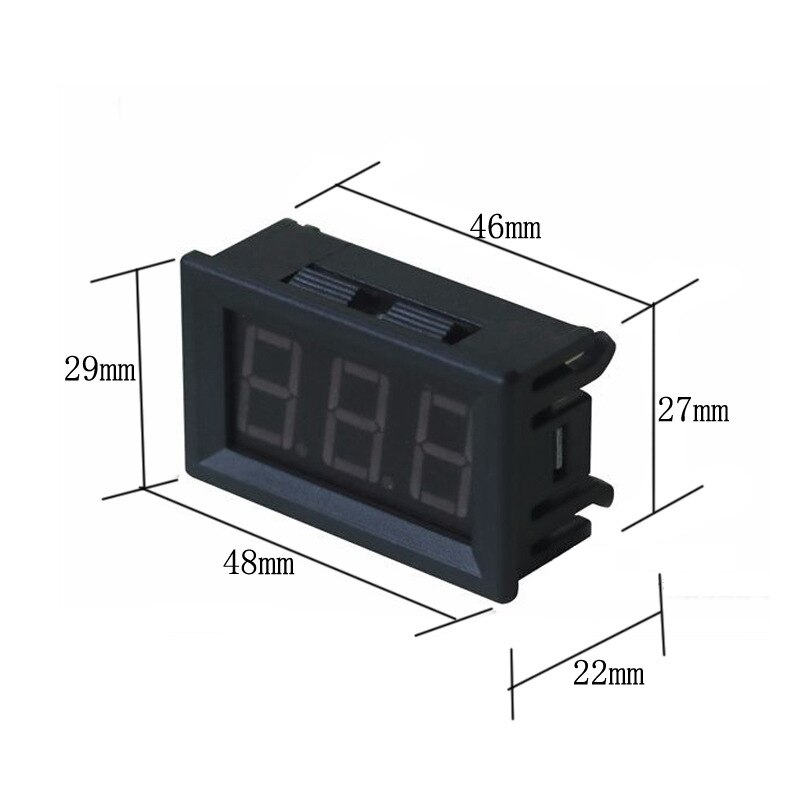 Blysyre digitalt batterikapacitet indikator opladningstester voltmeter panelmåler monitor spændingsmåling  dc 12v-84v