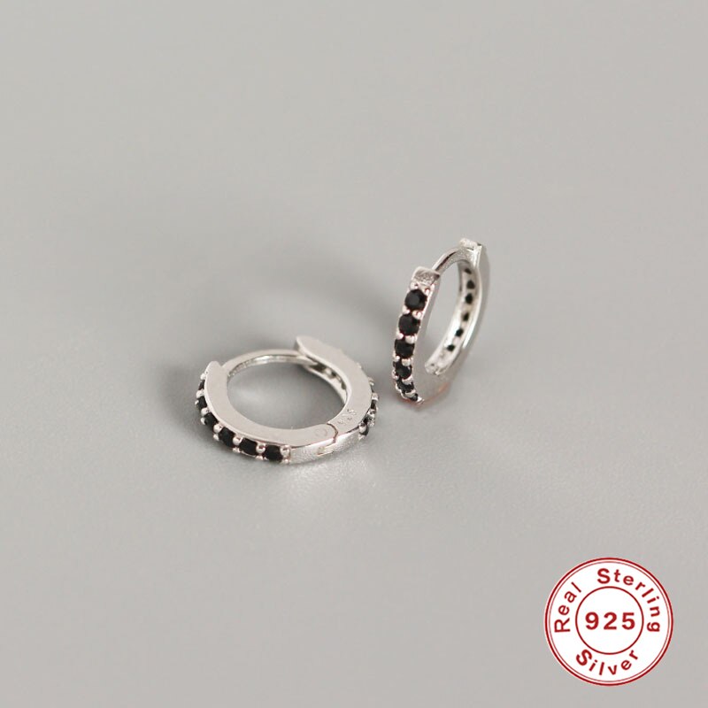 Roxi Kleine Hoepel Oorbellen Gold Filled Clear Zirconia Ronde Hoop Oorbellen Voor Vrouwen Sieraden 100% 925 Sterling Zilveren Oorbel: GEY-3
