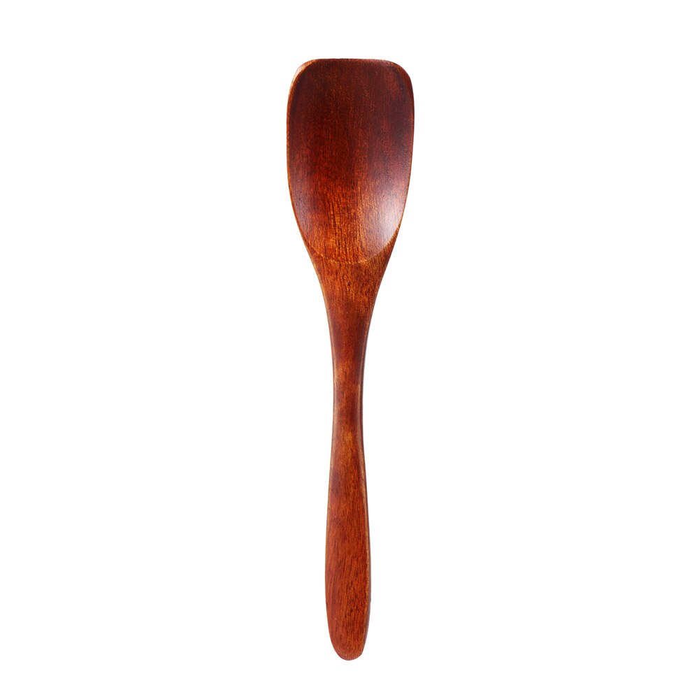 Handgemaakte Houten Lepels Grote Lange Steel Lepel Kids Houten Lepel Rijst Soep Dessert Lepel Koffer Thee Mengen Servies: 09