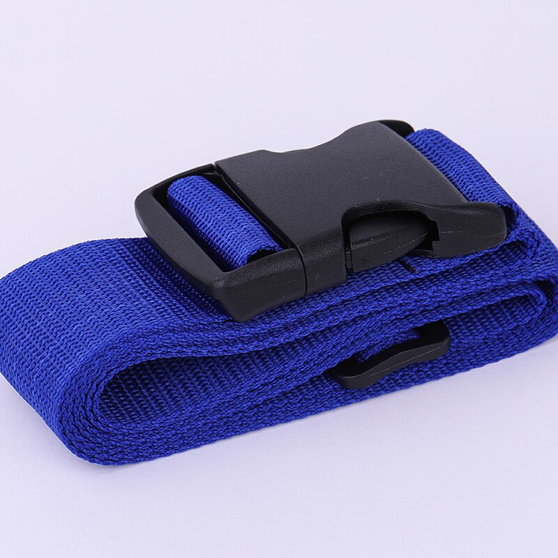 Luggage Strap Cross Strap Packing Adjustable Travel Suitcase PP Strap Luggage Belts Travel Luggage Strap: Blue