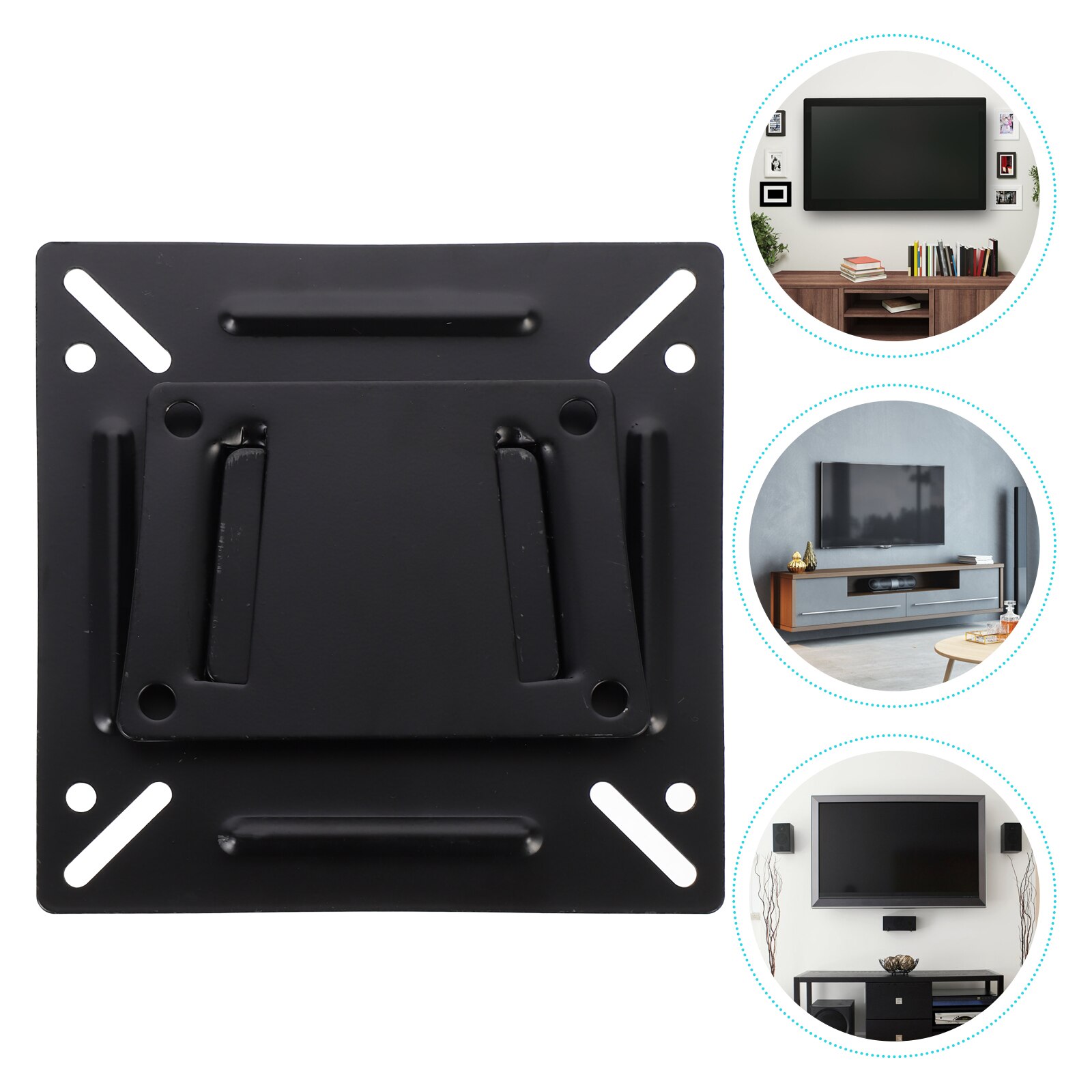 Tilted Monitor Bracket Monitor Storage Shelf 14-26 Inch Monitor Wall Mount: 11.5X11.5X1.5cm