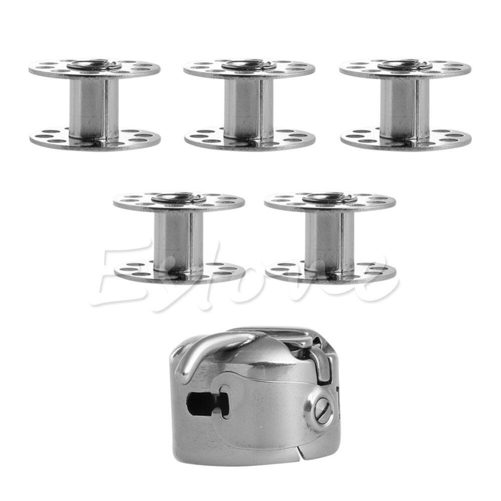 thumbnail image 2 of CB Bobbin Case + 5 Bobbins - Fits Pfaff, Singer, Janome, Bernina, Brother, Juki 2 of 3