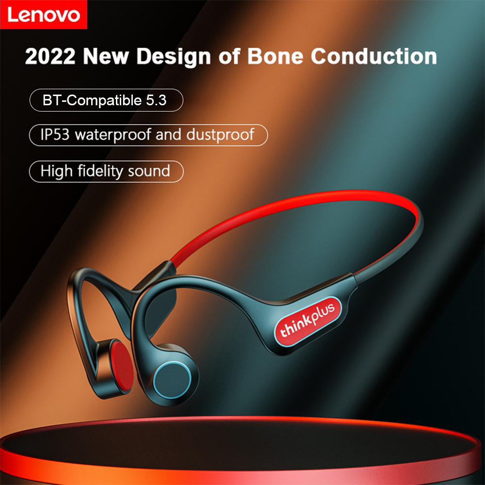 Lenovo X3 Pro Bluetooth 5.3 Bone Conduction Earphones Ear-hook Music Hifi Sports Waterproof Headset with Mic Wireless Headphones