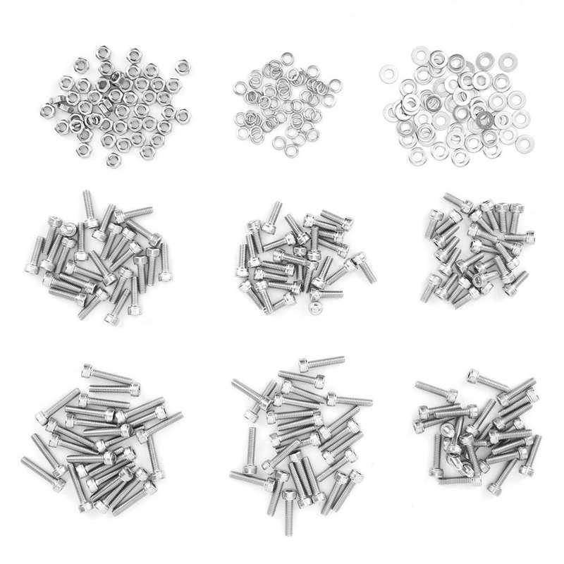 Spring Washer Hex Socket Wood for Plastic Soft Metal Fasten Electronics