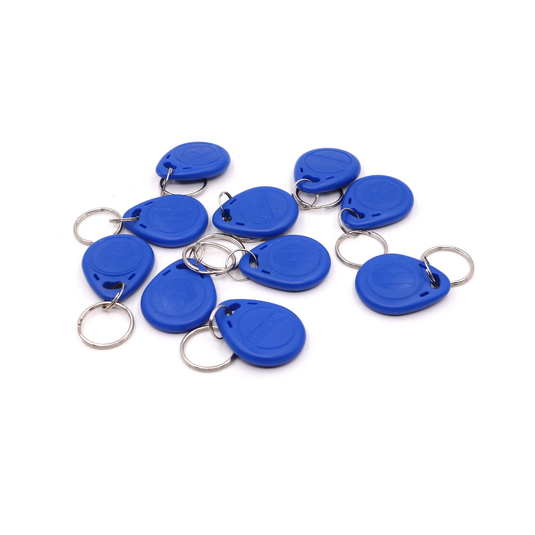 10 Uds RFID 125KHz EM ID 4100 llaveros etiqueta acceso con tarjeta de identificación de Control: Blue