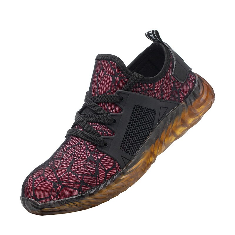 Vertvie stalen neus werkschoenen heren lekvrije lichtgewicht sport antislip casual schoenen ademende beschermende schoenen