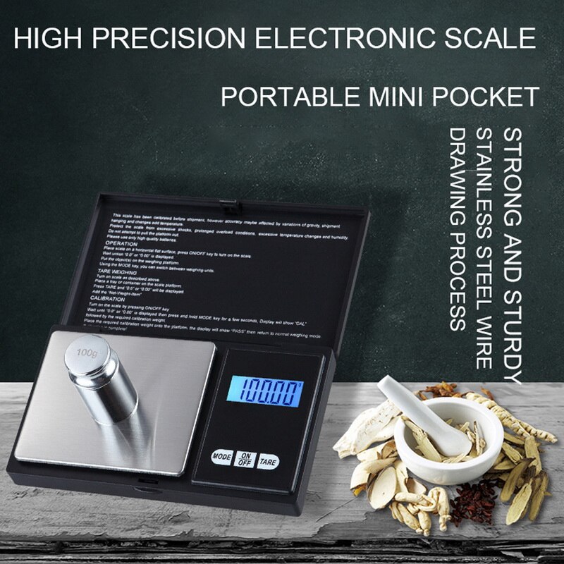 0.01 500g 1kg 3kg Portable digital Lab Weight Electronic Scales digital precision Laboratory Balance Medicine scale pocket Scale