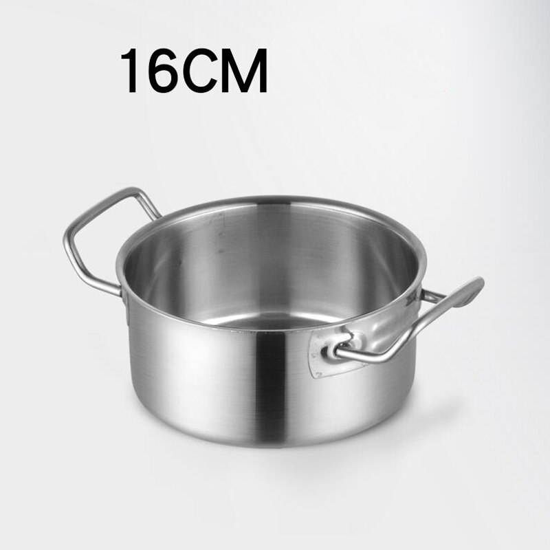 16/18cm Pot Soup Stock Pots Stainless Steel Cookware Induction Little Sheep Pot Ruled Compatible