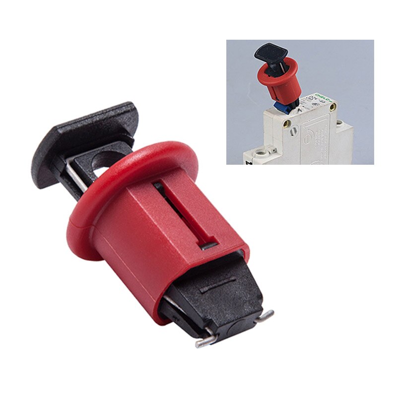 1Pc Electrical Safety Lockout Circuit Breaker Lock Miniature Air Switch Breaker Lockout for Power Isolation pinout: Yellow
