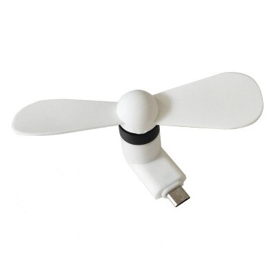 Kreative Handy Fan Android Mini Handy USB Handheld Fan Tragbare Handy Fan: WHITE