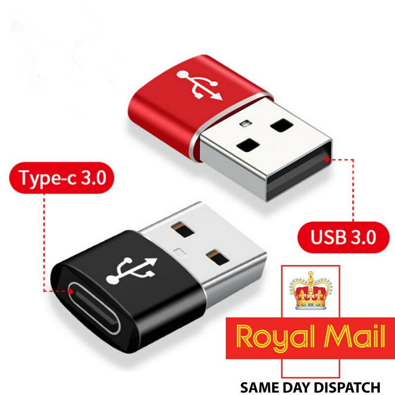 1pc USB 3,1 Typ C Weibliche zu USB A Stecker Adapter Konverter Schwarz Rot Splitter Gold Rosa Stecker Typ C zu USB Adapter Konverter