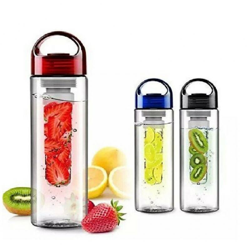 800 Ml Draagbare Fruit Infusing Infuser Water Fles Sport Citroensap Fles Flip Deksel Outdoor Wandelen Klimmen Camp Flessen