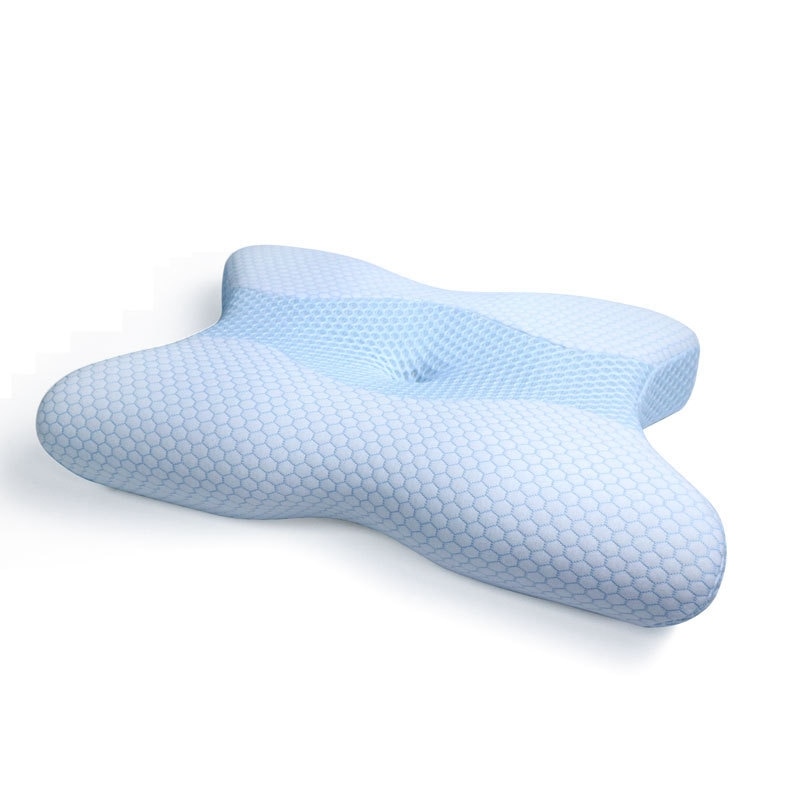 Side sleeper contour memory foam pude, ortopædisk sovepude, ergonomisk cervikal pude til nakkesmerter med vaskbar hypoa