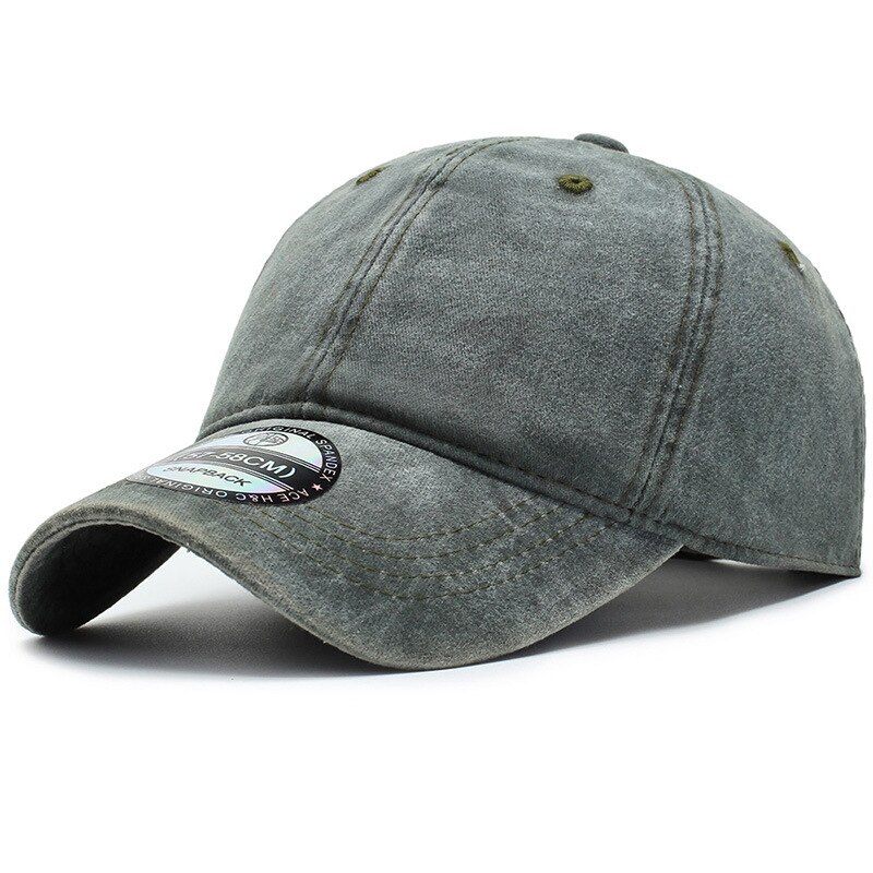 hip-hop men&#39;s baseball cap outdoor travel sunshade sunscreen hat Korean street tide wash caps cotton sports hats: Army Green