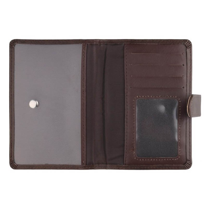 PU Leer Paspoort Cover Mannen Reizen Portemonnee Credit Card Holder Cover Russische Rijbewijs Portemonnee Document Case-BIH009 PM20