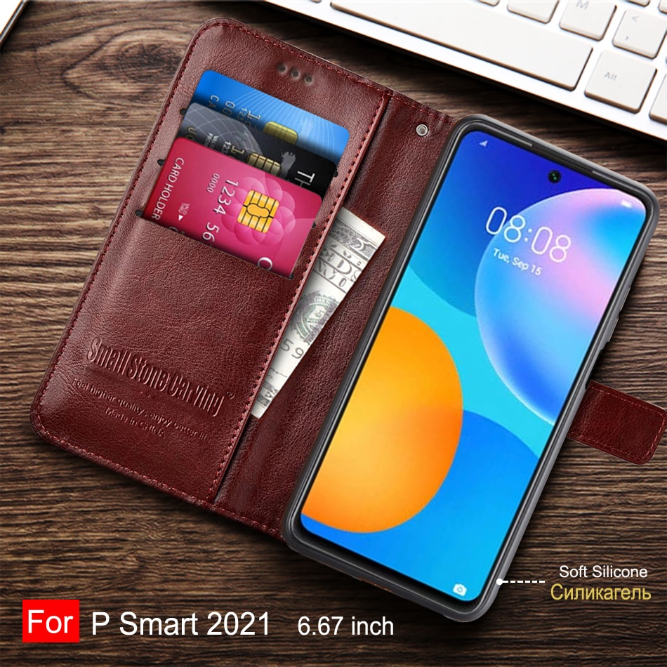 Voor Huawei P Smart Case Flip Leather Magnetische Boek Telefoon Case Voor Huawei Psmart Soft Case P Smart 6.67 "Coque