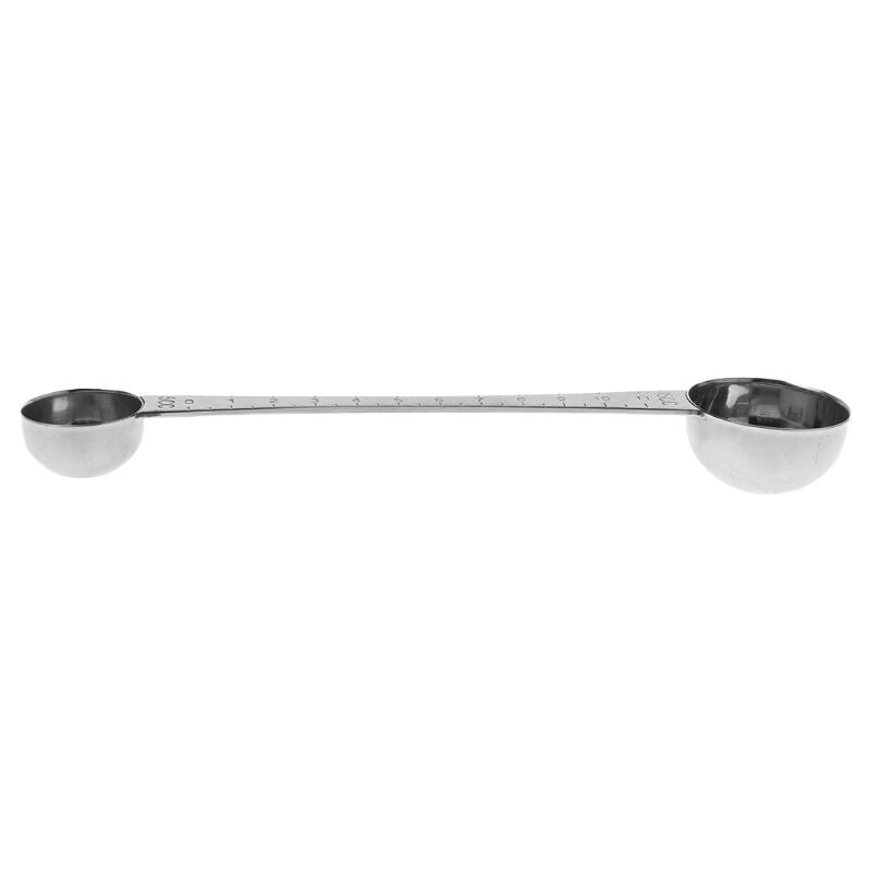 Stainless Steel Double Measuring Spoon with Scale Coffee Scoop Tablespoon