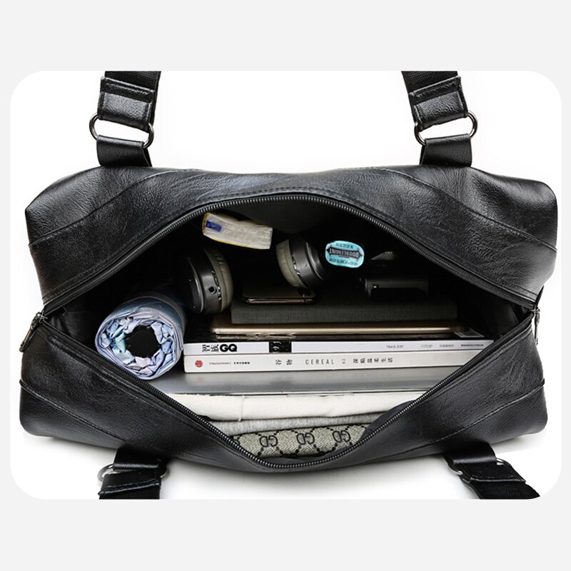 Bolsas deportivas de cuero suave para gimnasio para hombre y mujer, bolsa de hombro de para almacenamiento de Fitness, para viaje, bolsa de equipaje, bolsa de Yoga X56B