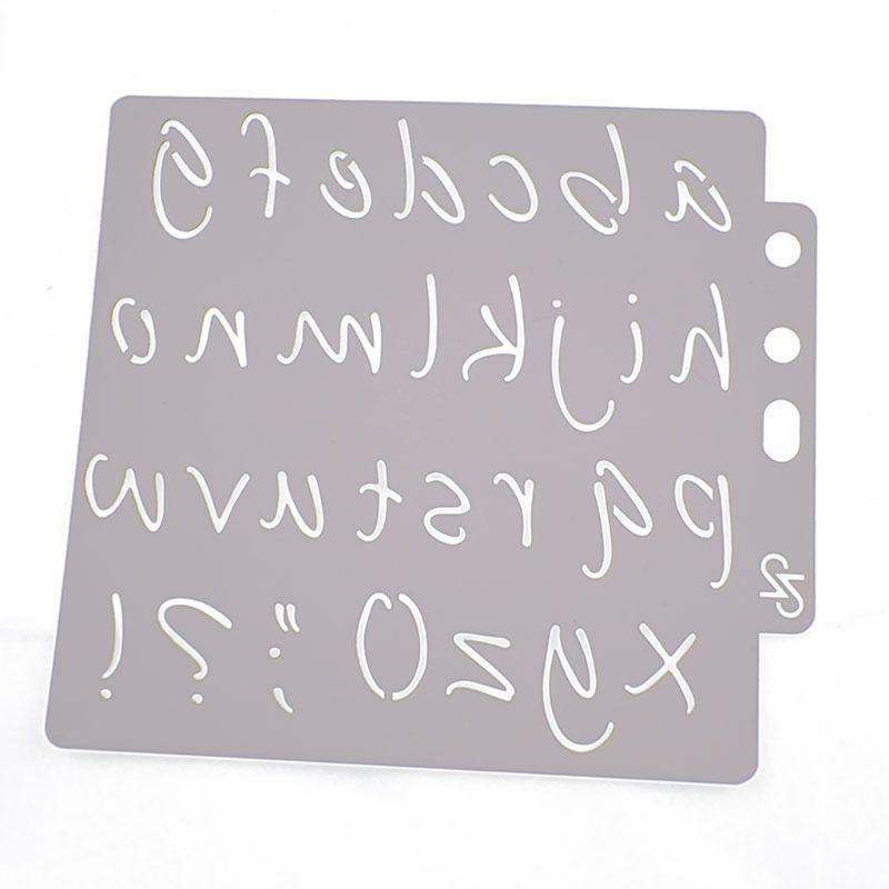 Alphabet Symbol Stencils Template Painting Scrapbooking Embossing Stamping Album Card DIY Craft: Default Title