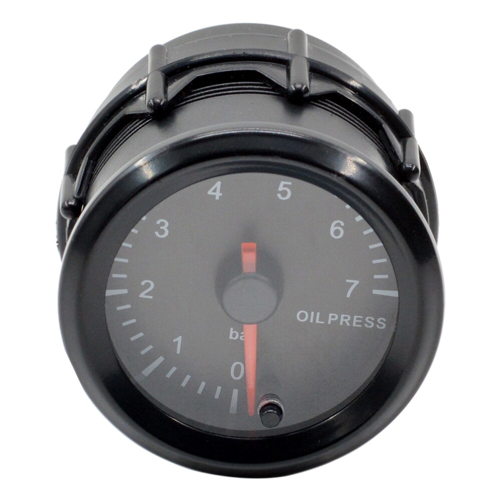 Dragon 2" 52mm High Speed Stepper Motor 7 Colors Light Auto Car Oil Pressure Gauge Refit Instrumen 0-7 Bar Meter