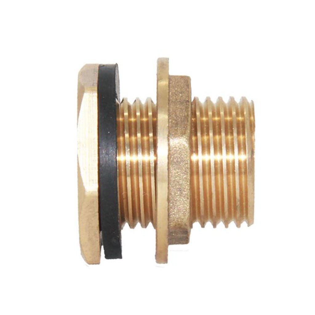 1/2" Brass Water Tank Hose Tube Connector Adapter Fittings with Gasket DN15 1/2 Inch