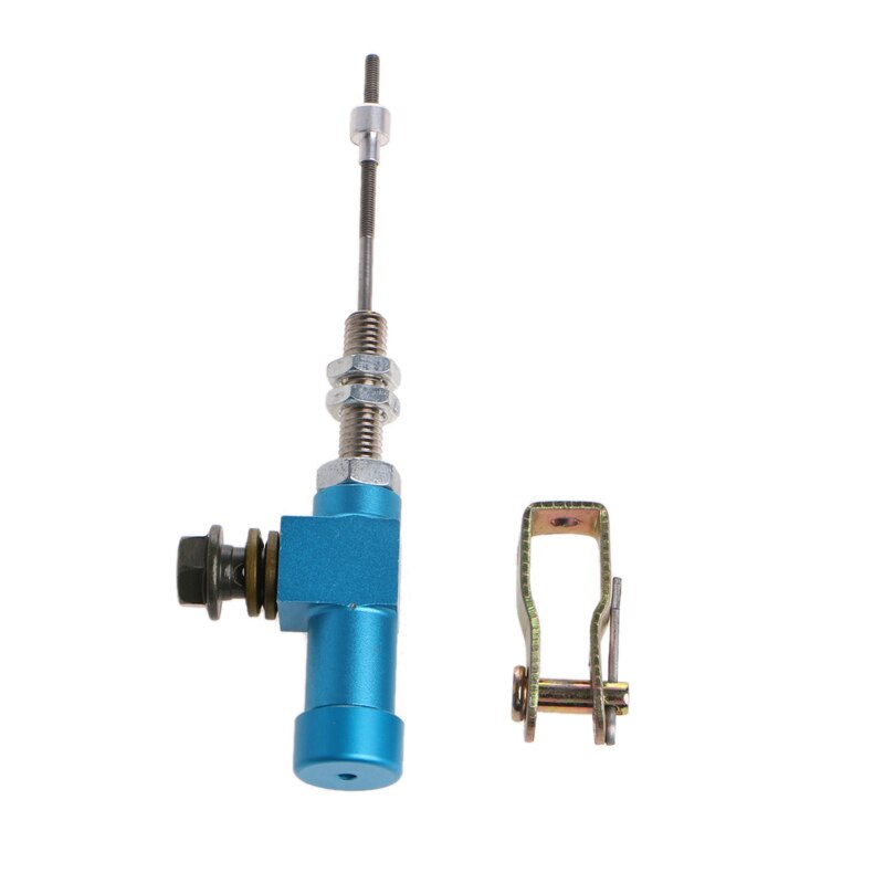 Motorcycle Hydraulic Clutch Master Cylinder Rod Brake Pump M10x1.25mm Aluminum: Blue