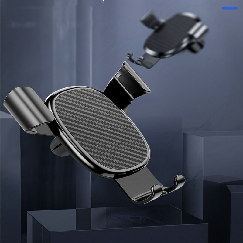 Vehicle mobile phone holder navigation bracket for automobile car air outlet support gravity universal bracket