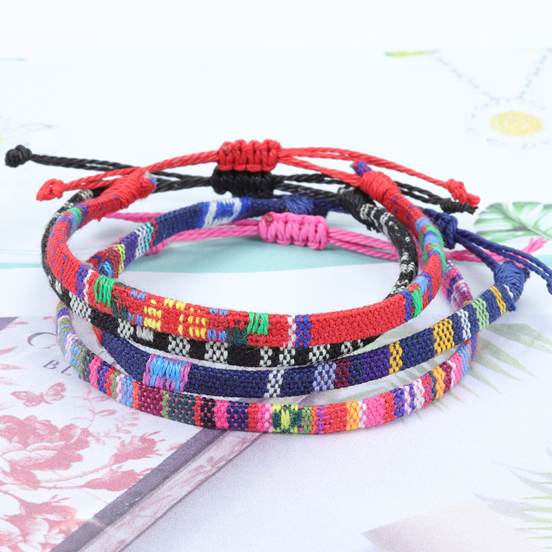 Fußkettchen für Frauen, gewebter Stoff, Fußbein-Armbinde, Männer, handgefertigt, Seil, Geflecht, Knoten, Strand, Barfuß, Webart, ethnischer Boho, verstellbarer Charme