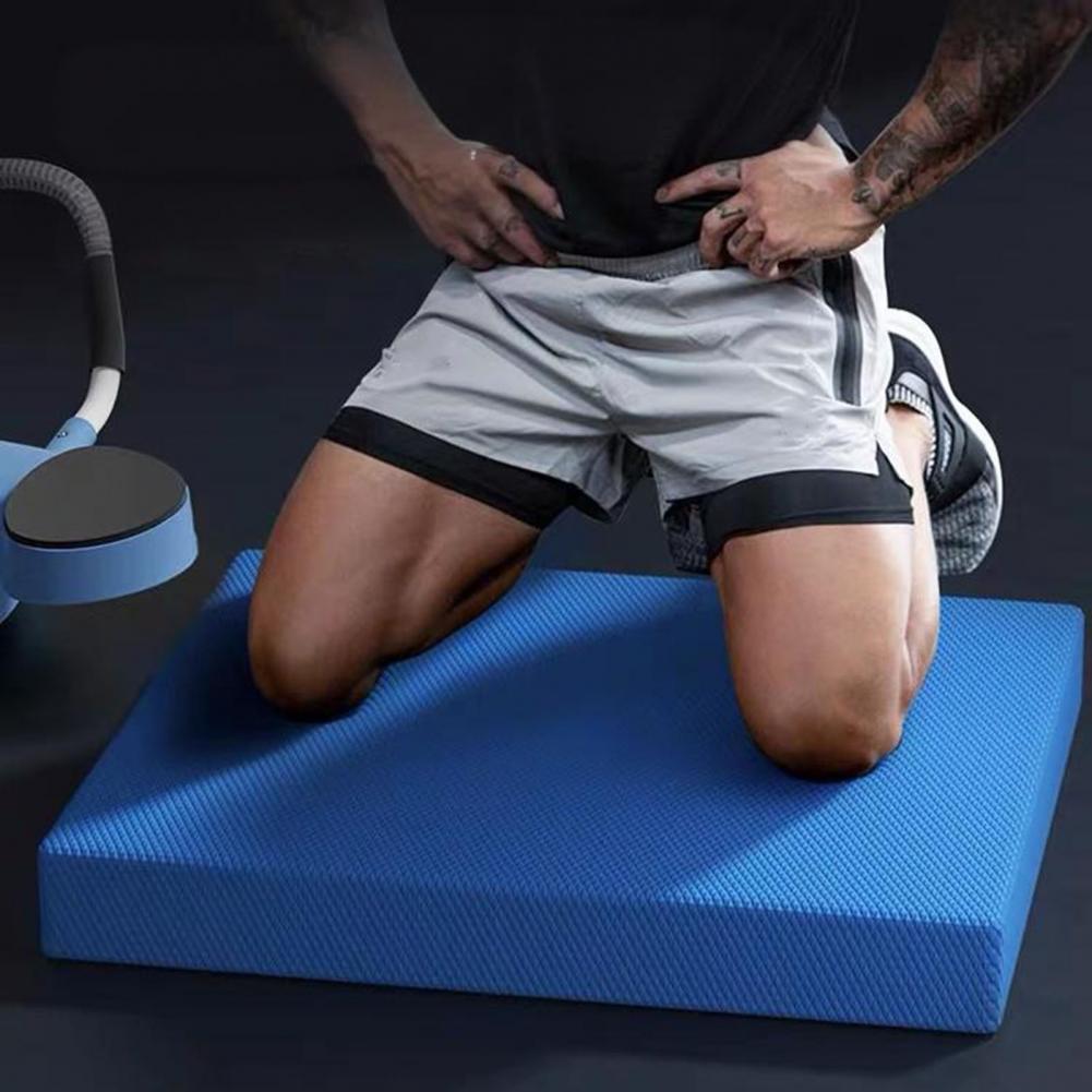 Yoga balansmatta män kvinnor sjukgymnastik högdensitets tpe-skumdyna kärnstyrka stabilitetsträning halkfri fitnessmatta