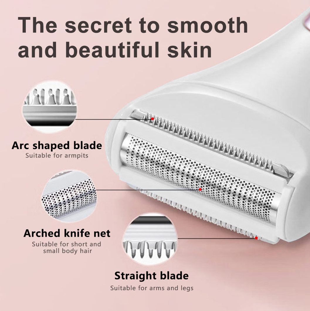 Elektrischer Körperhaarschneider – Leistenschneider für Männer – Bikini-Trimmer für Frauen – Nass-/Trockenrasierer, Friseur, wasserdichter Hygienetrierer