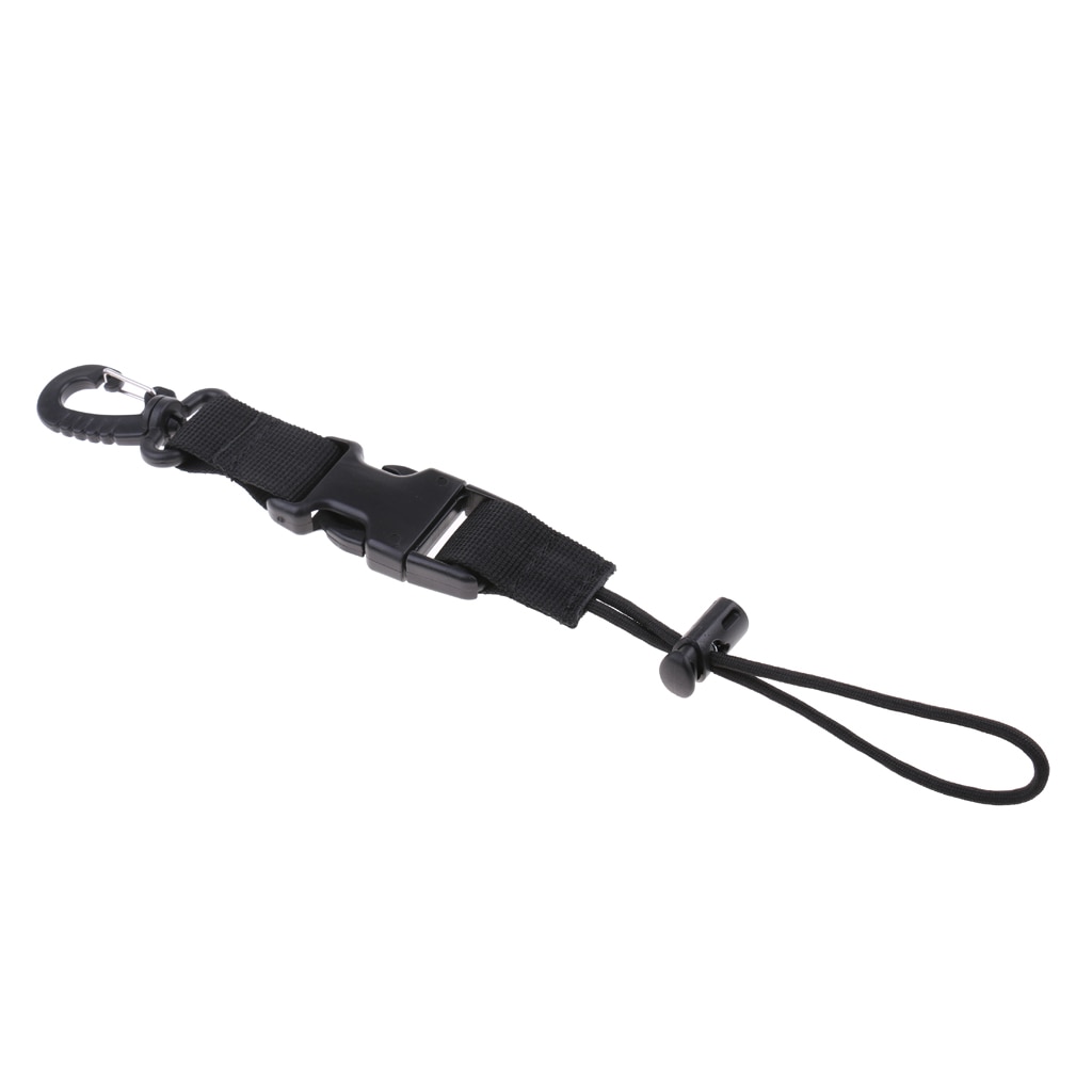 Slidstærkt nylonbånd quick release kamera lysholder lanyard strop &amp; drejeklemme til undervandsdykning