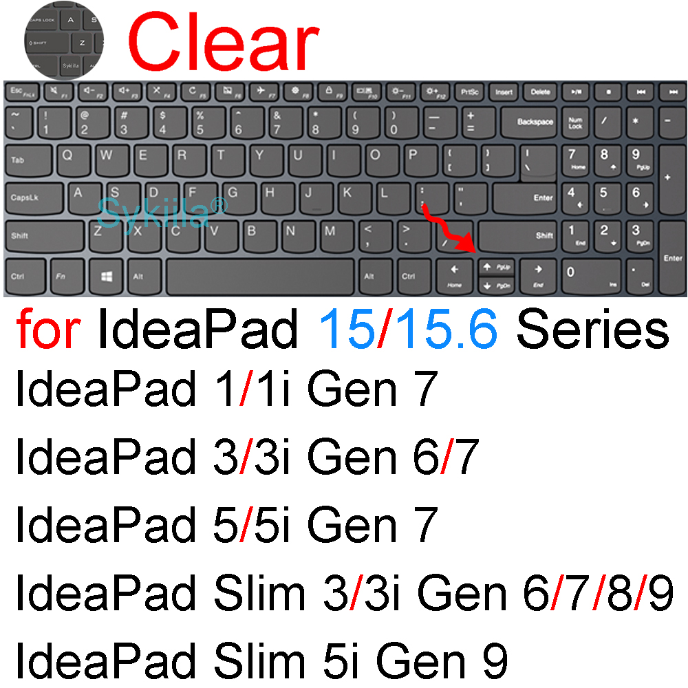 Tastaturabdeckung für Lenovo IdeaPad 3 schlank 3i Profi 5 biegen 5i 1 1i Gen 9 8 7 6 14 15 15,6 16 17 Silikon-Schutzhülle: Braun
