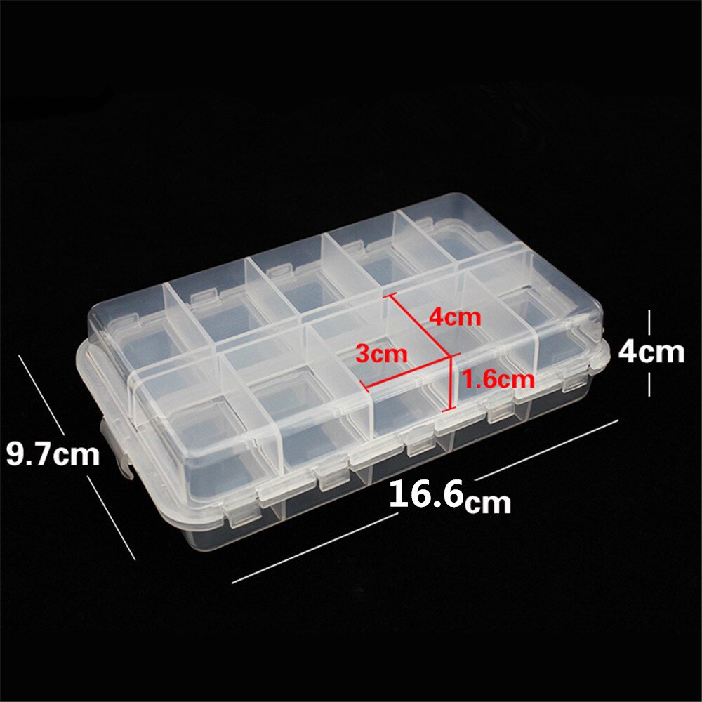 20 Compartments Fishing Tackle Box Bait Organizer Box Fishing Lures Case Tackle Storage Fisher Gear Bulk Storage Boxes