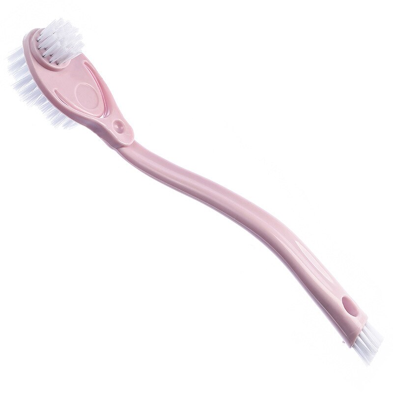 Multifunction Double Headed Long Handled Shoes Brush Bristles Double Sided Cleaning Brush Shoes 2470