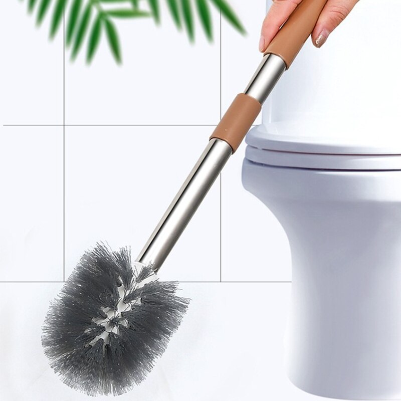 Modern Toilet Brush and Holder Automatic Opening and Closing Lotus Holder