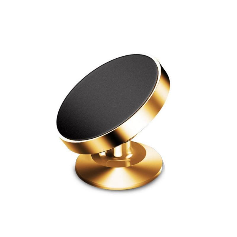 Auto Telefoon Houder Magnetische Magneet Telefoon Mount Voor Iphone 12 11 X Samsung Xiaomi Huawei Air Vent Clip Smartphones Stander: Suction cup Gold