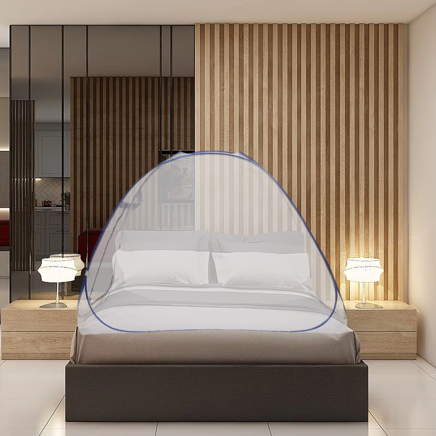 Simple Mosquito Net Portable Camping Tent Single Double Bed Canopy Adult Foldable Bunk Mesh Net Breathable Mosquito Net Bug net