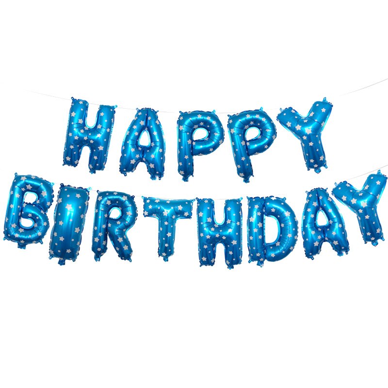 16 inch Letters HAPPY BIRTHDAY Foil Balloons birthday party decorations kids balls Alphabet Air Balloons Baby Shower Supplies: Ruby