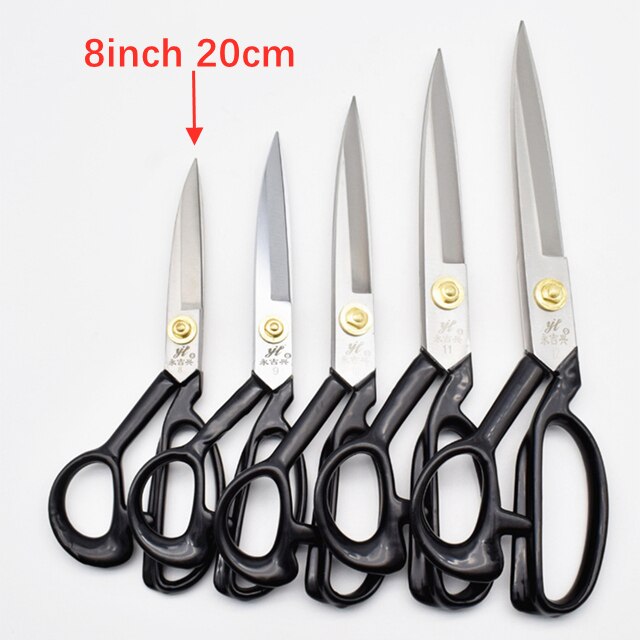 1Pcs Professionele Kleermaker Schaar Naaien Schaar Borduurwerk Schaar Gereedschap Voor Naaien Craft Schaar Stof Cutter Scharen: White 8inch 20cm