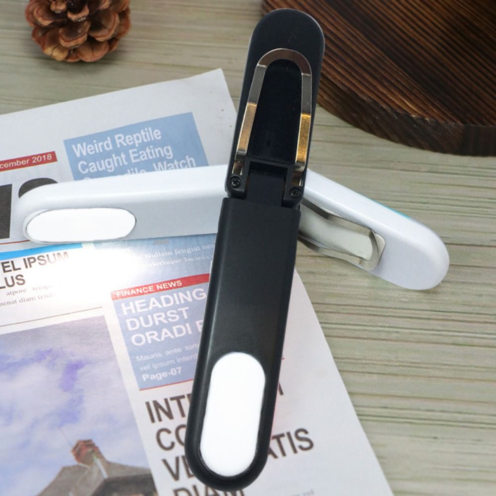 2 stk. ledet-leselampe med klips, lysstyrkejusterbar 90 °, vilkårlig bøybar, bokmerkeleselampe, øyepleie, mykt lys, mini nattlys